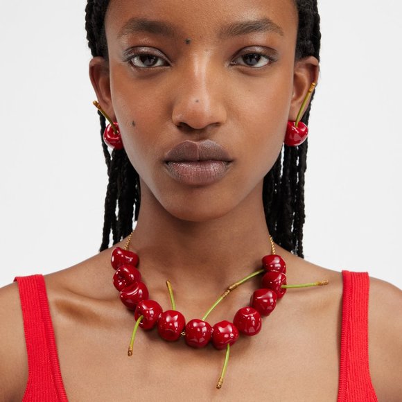 Jacquemus Le collier cerise LE CHOUCHOU Cherry necklace - Picture 10 of 12
